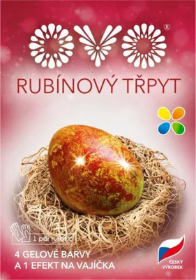 Zdjęcie produktu dla Nohel Garden Egg color OVO RUBY 4 kolory żelu + brokat + rękawiczki