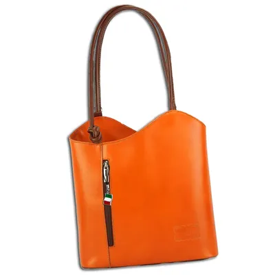 Produktbild von Florence Damen Rucksack Leder orange braun 29x9x28 cm OTF106O