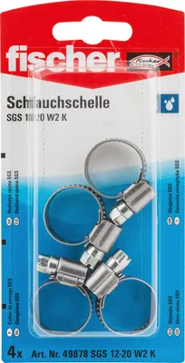 Produktbild von fischer Schlauchschelle SGS 12 - 20 W1 K SB-SaMo 5 Stk