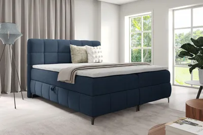 Produktbild von YOURHOUSE24 Boxspringbett SOPHIE Bonell-Matratze und Topperr, mit zwei Bettkästen für die Bettwäsche (Farbe: Aragon 79, Größe: 160x200 cm)