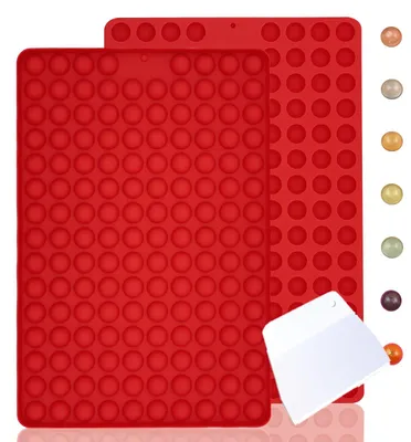 Image de Tapis en silicone antiadhésif pour biscuits pour chiens - Idéal pour la fabrication de friandises maison pour chiens - Lot de 2