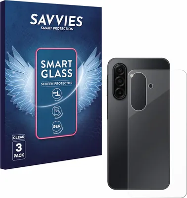 Produktbild von 3x Savvies Schutzglas Folie für Samsung Galaxy A17 5G (Rückseite) 9H Panzer Schutzfolie Glas Displayschutz klar transparent