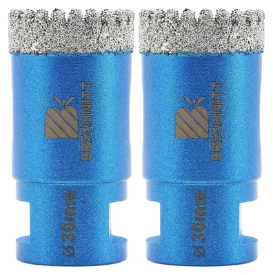 Productafbeelding van Diamantboorkop 30 mm, M14, voor haakse slijpmachine, 2 stuks