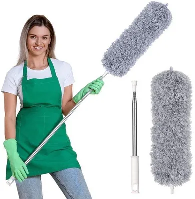 Produktbild von Teleskopischer Staubwedel bis 245 cm - grau