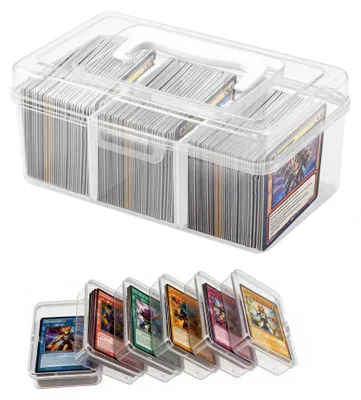 Productafbeelding van Speelkaartenbox, transparant, plastic, 19 x 11 x 9,4 cm