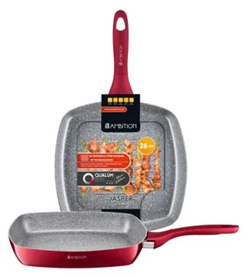 Image de POÊLE À GRILLER Ø 26cm antiadhésive Poêle à induction Poêle à légumes Poêle à steak AMBITION