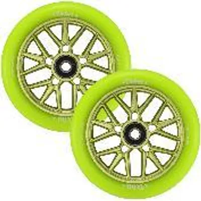 Obrázek produktu pro Kolečka na koloběžku – 120 mm – Delux – zelená/zelená – Blunt Scooters
