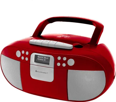 Produktbild von Soundmaster SCD7800 CD-Kassettendeck DAB+ Radio USB, Rot