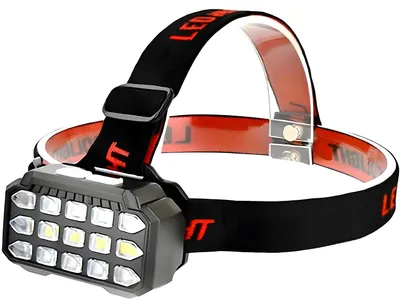 Obrázek produktu pro UV LED čelovka s USB nabíjením - Ideální pro outdoor a kontrolu bankovek KP40337
