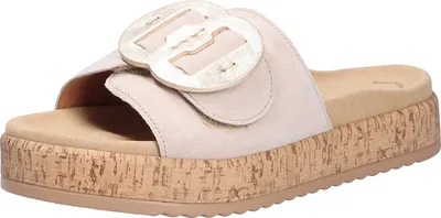 Produktbild von Gabor Damen Pantoletten 42136-36, 42136-37, 42136-38, 42136-39, 42136-40, 42136-41, 42136-42 GAB-63-760 oak/champagner 39