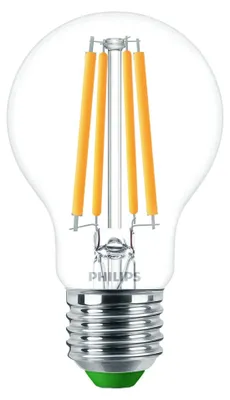 Zdjęcie produktu dla Philips LED Filament A60 żarówka 4W = 60W E27 przezroczysta 840lm ciepła biel 2700K ultra wydajna
