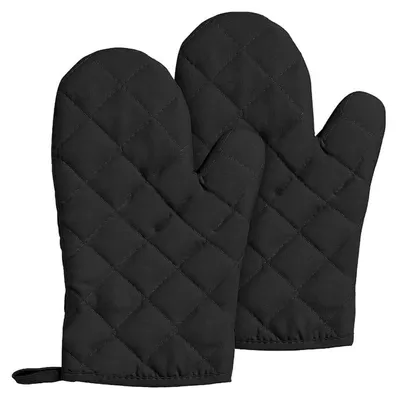 Produktbild von Backhandschuhe 2 Stück Schwarz Hitzeschutz bis 180°C