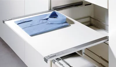 Produktbild von HETTICH Amari 200 Tablarauszug Stahl silber