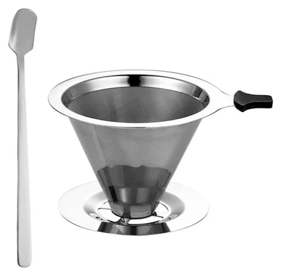 Kaffeefilter-Set, 800 Mesh, Edelstahl, 4-teilig, wiederverwendbar
