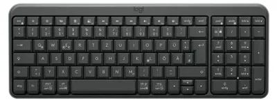 Obrázok produktu pre Logitech K250 Compact Bluetooth, Bezdrôtový, RF Wireless + Bluetooth, QWERTZ, Grafit