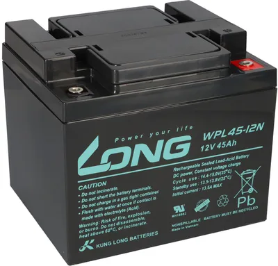 Zdjęcie produktu dla Akumulator Kung Long 12V 45Ah Akumulator ołowiowo-żelowy WPL45-12N Longlife