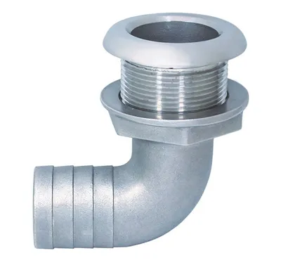 Produktbild von Borddurchlass 90° mit Schlauchanschluss, 1", Edelstahl A4