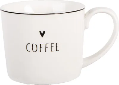 Produktbild von Clayre & Eef Tasse 275 ml Weiß Porzellan Herz