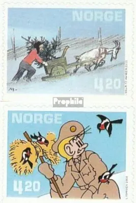 Produktbild von Briefmarken Norwegen 2000 Mi 1362Du-1363Du (kompl.Ausg.) postfrisch Weihnachten