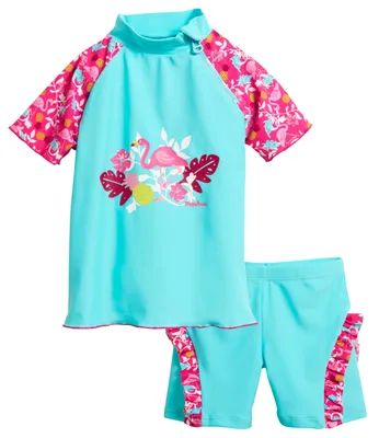 Produktbild von Playshoes zweiteilig Schwimmshirt Badeshorts Badebekleidung Unisex Kinder,Flamin