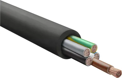 Imagen del producto de HELU KABEL H07RN-F LS0H, cable de goma flexible, 5G4mm², AWG12, diámetro nominal 15,6mm - 17,9mm, tensión nominal Uo/U 450V/750V, 1 metro