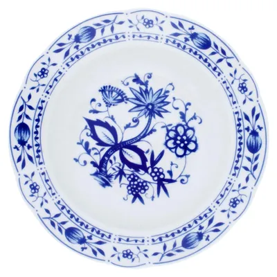 Produktbild von Suppenteller mit Zwiebelmuster 22 cm | Salatteller aus Porzellan