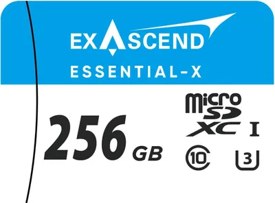 Immagine prodotto di Exascend Essential-X Scheda di memoria Micro SD da 256 GB