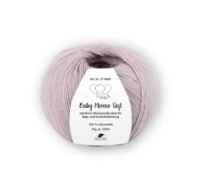 Produktbild von Pro Lana Baby Merino soft 25 g Wolle Extraweiche Schurwolle für Babys 100 m, Farbe:091 - nebel