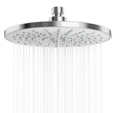 Produktbild von 9 Zoll Duschkopf Regendusche Wassersparend Selbstreinigend Chrom Weiß