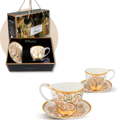 Produktbild von Carmani - Baum des Lebens Vanessa Espressotassen - Tassenset - Geschenkidee - Vintage Dekoration - 100ml Fassungsvermögen