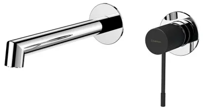Imagen del producto de Sapho Solaria, grifo de lavabo de 2 salidas, cromo/ mate