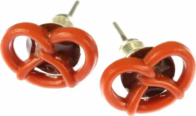 Produktbild von Brezel Ohrstecker Miniblings Stecker Ohrringe Brezn  Wiesn Bayern 1cm
