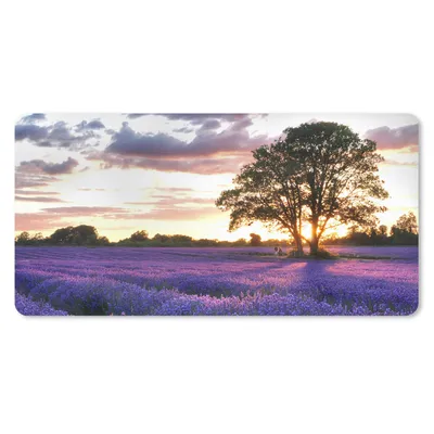 Produktbild von MuchoWow® Mauspad Mousepad Lavendelfelder in England bei Sonnenuntergang 60x30 cm - Mousepads - Maus Mat - Pad - Mausunterlage - Nachhaltig