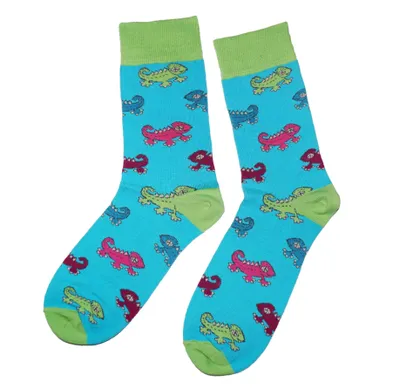 Produktbild von Herren Basic Socken aus Baumwolle Chamäleon Kiwi Größe 39-42