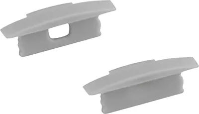 Produktbild von A25 LED Aluprofil Einbauprofil Silber 2x Endkappen