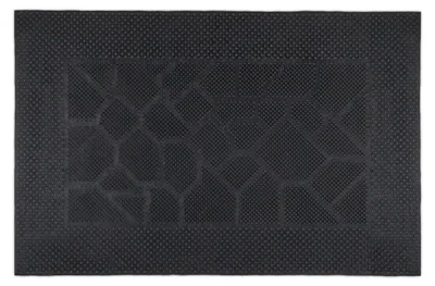 Gummifußmatte 40x60 cm, Noppen, rutschfest, wetterbeständig, schwarz