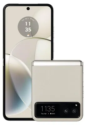 Imagen del producto de Motorola razr 40, pantalla de 17,5 cm (6.9"), 8 GB de RAM, 256 GB de almacenamiento, cámara de 64 MP, sistema operativo Android 13, color vainilla