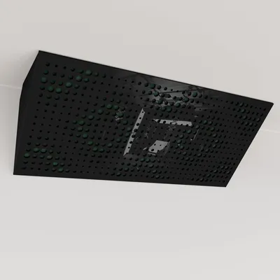 Obrázok produktu pre Sada 6 kusov rohových basových pascí REBAT Horizont, materiál: zamat, rozmer: 23 x 50 x 10 cm, farba: čierna/zelená
