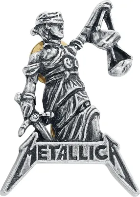 Produktbild von Metallica Pin  Justice For All silberfarben Standard