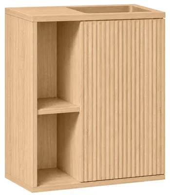 Image de Meuble sous-vasque pour WC Sofia - Chêne Vicenza - 49,5 x 62 x 25 cm