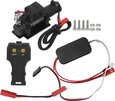 Obrázok produktu pre RC kovový navijak, ovládanie RC navijaka, kovový navijak pre RC auto, automatický navijak z kovu, automatický navijak z hliníkovej zliatiny, RC príslušenstvo