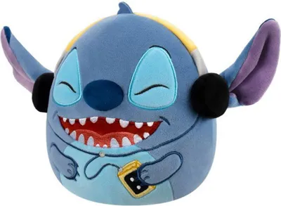 Image de Squishmallows Disney Stitch avec écouteurs