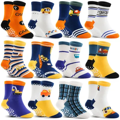 Productafbeelding van Omgoods - Set van 12 Antislip Kousen voor Kinderen