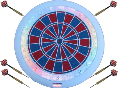Produktbild von GRANBOARD 123 Dartautomat Soft Darts Dartboard Scheibe Turniermaß + 6 Pfeile