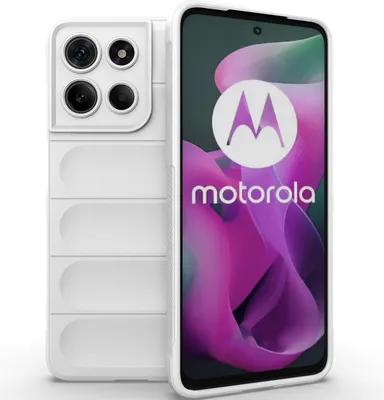Produktbild von Handyhülle für Motorola Moto G15 Weich TPU Silikon Stossfest Anti-rutsch Hülle Weiß
