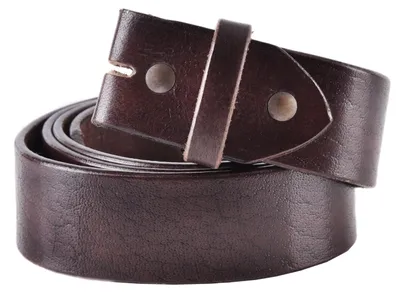Produktbild von Gürtelrohling braun, aus Leder
