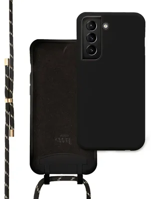 Produktbild von Samsung S21 Plus - Pretty Black & Gold - Kompatibel mit Samsung Cord Hülle