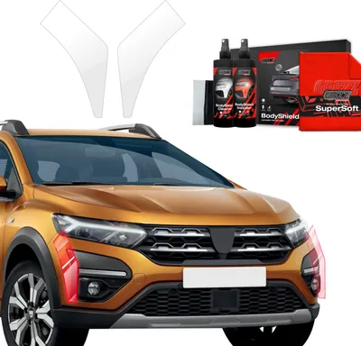 Obrázek produktu pro Ochranná fólie 2 v 1 Grizz Protector na nárazník – Dacia Sandero (2020–2025)