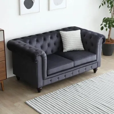 Produktbild von Bett Chesterfield Polsterbett Luxus Schlafzimmer Design Betten Textil Samt Neu