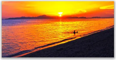 Produktbild von Glasbilder 140x70 Wandbild Druck auf Glas Meer Sonne Strand Landschaft